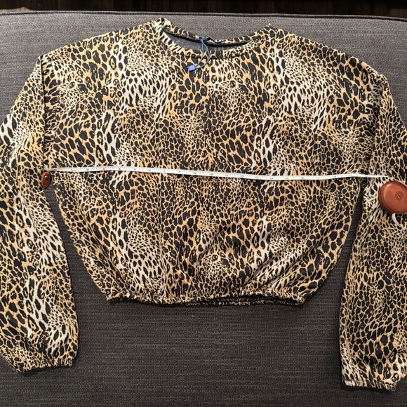 Animal Print Crop Top ~ Women’s small ~ Zara - Picture 7 of 9